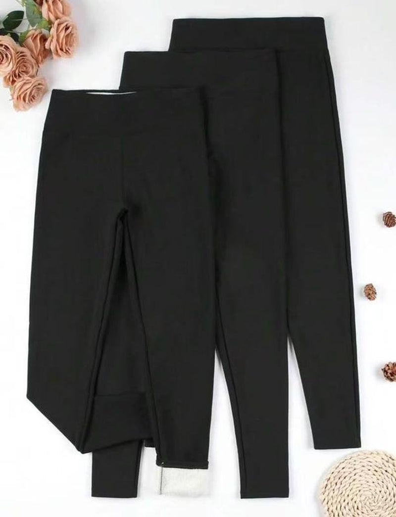 Elevate Your Comfort: 3 Pack of Super Soft Plus Lined Leggings for Women - Perfect for Yoga, Running, and Winter Workouts!