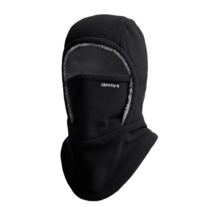 Fleece Balaclava Cycling Cap Cold-Proof Windproof Warm Hood and Hat Thicken Thermal Ski Windproof Cap Women Men