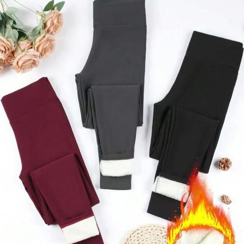 Elevate Your Comfort: 3 Pack of Super Soft Plus Lined Leggings for Women - Perfect for Yoga, Running, and Winter Workouts!