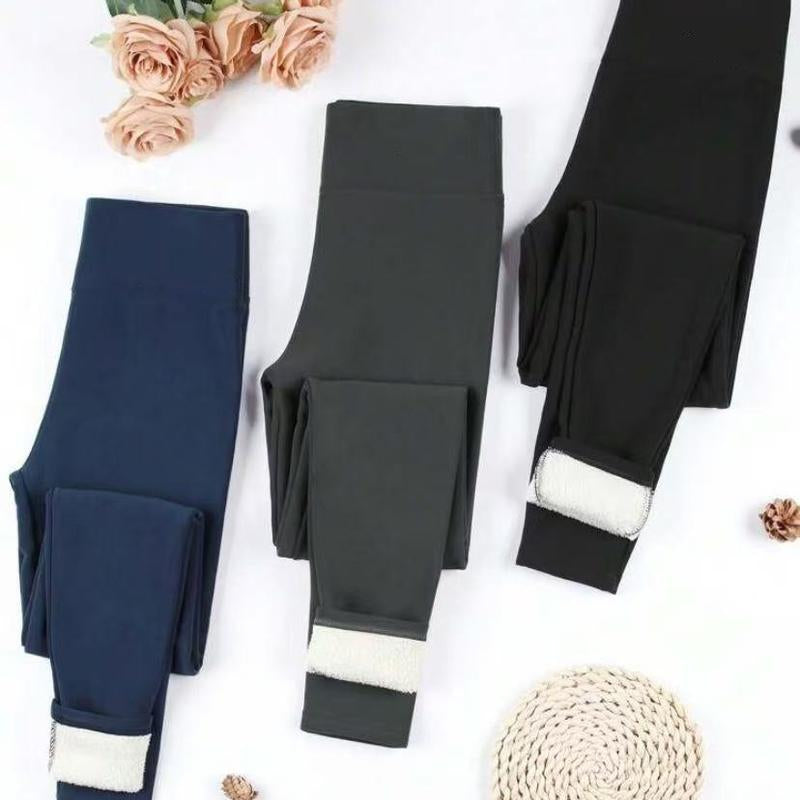 Elevate Your Comfort: 3 Pack of Super Soft Plus Lined Leggings for Women - Perfect for Yoga, Running, and Winter Workouts!